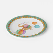 Assiettes En Carton Baby shower éléphant cirque lunette d'art (Angle)