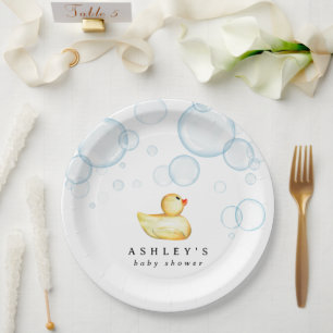 Assiettes En Carton Baby shower en caoutchouc