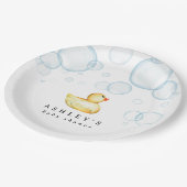 Assiettes En Carton Baby shower en caoutchouc (Angle)