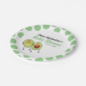 Assiettes En Carton Baby shower en couple Avocado (Angle)