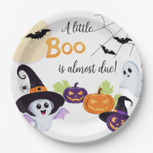 Assiettes En Carton Baby shower en plaque de papier pour l'Halloween d