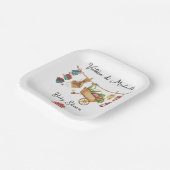 Assiettes En Carton Baby shower fermier (Angulaire)