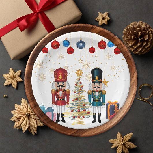 Assiettes En Carton Baby shower Festif Nutcracker Ornaments