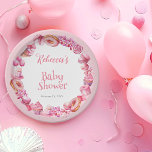 Assiettes En Carton Baby shower fille de cadre de bonbons rose<br><div class="desc">Nous savons que vous êtes impatient de voir votre petit bébé sucré et ce design de Baby shower sur le thème des bonbons vous célèbre, vous et votre petit, en toute gloire rose! Une délicieuse pâtisserie et un cadre rose bonbon entourent vos détails de douche d'une façon oh si délicieuse....</div>