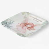 Assiettes En Carton Baby shower Fille Ginger Fairy (Angulaire)