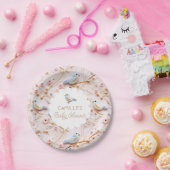Assiettes En Carton Baby shower Fille Jardin Rose Floral (Fête)