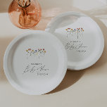 Assiettes En Carton Baby shower Fleur sauvage coloré<br><div class="desc">Ces plaques en papier baby shower fleur sauvage coloré sont parfaites pour votre baby shower d'été simple et fantaisiste en arc-en-ciel boho. Les fleurs aux couleurs rose, jaune, orange et or, qui donnent à ce produit l'impression d'un élégant jardin vintage minimaliste de printemps hippie. Le design moderne est artistique et...</div>