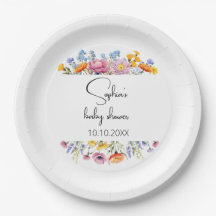 Baby shower Fleur sauvage de Mama à Bee