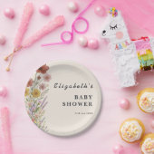 Assiettes En Carton Baby shower fleur sauvage Floral Boho (Fête)