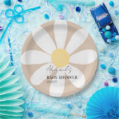 Assiettes En Carton Baby shower Floral Boho Daisy (Fête)