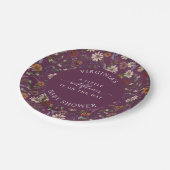 Assiettes En Carton Baby shower floral d'automne (Angle)