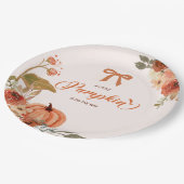 Assiettes En Carton Baby shower floral de Little Citrouille Fall (Angle)