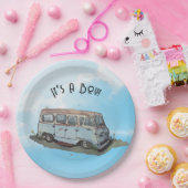 Assiettes En Carton Baby shower for a boy, van (Fête)