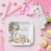 Assiettes En Carton Baby shower forestier (Fête)