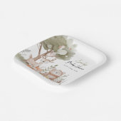 Assiettes En Carton Baby shower forestier (Angulaire)