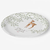 Assiettes En Carton Baby shower forestier (Angle)
