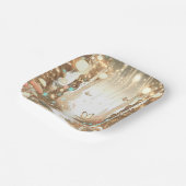 Assiettes En Carton Baby shower forestier simple enchanté magique (Angulaire)