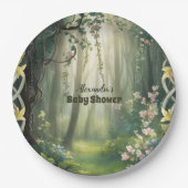 Assiettes En Carton Baby shower forestier Whimsical (Devant)