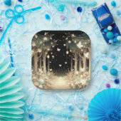 Assiettes En Carton Baby shower Forêt Enchantée Magique (Fête)