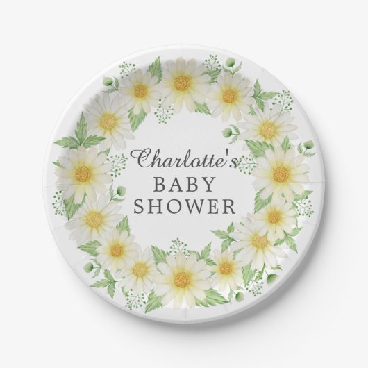 Assiettes En Carton Baby shower Fraîche 7" Plaque (Devant)