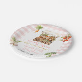 Assiettes En Carton Baby shower frais à croissance locale En vichy (Angle)