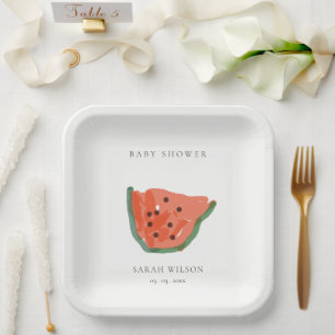 Assiettes En Carton Baby shower Fruit Fruit Fruit Fruit Fruit Fabriqué