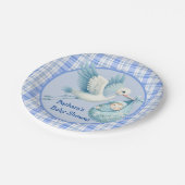 Assiettes En Carton Baby shower garçon (Angle)