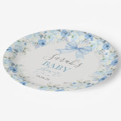 Assiettes En Carton Baby shower Garçon avec arc (Angle)