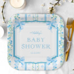 Assiettes En Carton Baby shower Garçon bleu<br><div class="desc">Le Blue Bow Boy Baby shower Paper Plates évoque un sentiment de nostalgie et d'élégance intemporelle, parfait pour les familles qui anticipent avec impatience l'arrivée d'un petit lot de joie. Cet article alliant le bleu vert et le blanc vous transporte dans une époque révolue de sophistication classique et de charme...</div>