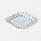 Assiettes En Carton Baby shower Garçon bleu (Angulaire)