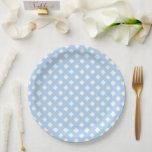 Assiettes En Carton Baby shower Garçon bleu et blanc<br><div class="desc">Bleu & blanc de clôture de jardin motif serviette de baby shower. Un accent parfait pour l'événement de votre baby shower. Serviettes de coordination disponibles dans le magasin "Baby Hugs". 100% de satisfaction client avec Zazzle tous les jours.</div>