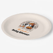 Assiettes En Carton Baby shower Halloween mignon (Angle)