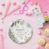 Assiettes En Carton Baby shower hiver (Fête)