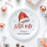Assiettes En Carton Baby shower Jolly Santa Hat<br><div class="desc">Célébrez l'arrivée prochaine de votre petit paquet de joie avec un peu de magie du pôle Nord ! Notre collection de Baby showers Père Noël Jolly Red Casquette regorge de réjouissances festives, avec des motifs classiques de chapeau de Père Noël rouge et blanc, des éléments de vacances ludiques et des...</div>