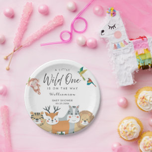 Assiettes En Carton Baby shower Jungle Safari