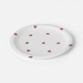 Assiettes En Carton Baby shower Ladybug mignon (Angle)