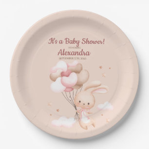 Assiettes En Carton Baby shower lapin lapin en bois mignon