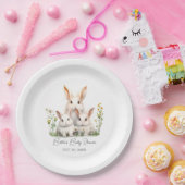 Assiettes En Carton Baby shower lapin neutre pour les femmes (Fête)