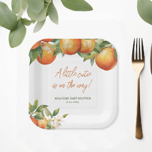 Assiettes En Carton Baby Shower Little Cutie