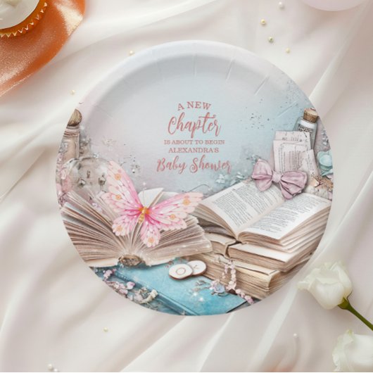 Assiettes En Carton Baby shower Magic Boho Storybook