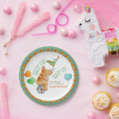 Assiettes En Carton Baby shower manger cirque monocycle rhinocéros pla (Fête)