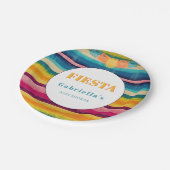 Assiettes En Carton Baby shower mexicain Fiesta Papel Picado (Angle)