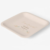 Assiettes En Carton Baby shower mignon de la colombe (Angulaire)