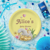 Assiettes En Carton Baby shower mignon maman et bébé neutre (Fête)