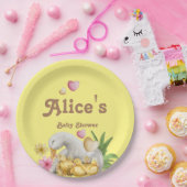 Assiettes En Carton Baby shower mignon maman et bébé neutre (Fête)