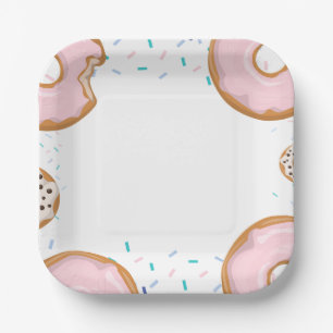 Assiettes En Carton Baby shower minimaliste Baby Sprinkles