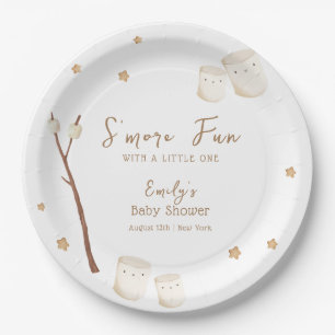 Assiettes En Carton Baby shower minimaliste Boho S'more Fun Stars