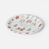Assiettes En Carton Baby shower mobile de Noël (Angle)