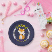 Assiettes En Carton Baby shower moderne de garçon de Fox (Fête)