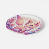 Assiettes En Carton Baby shower moderne Magic Fox (Angle)